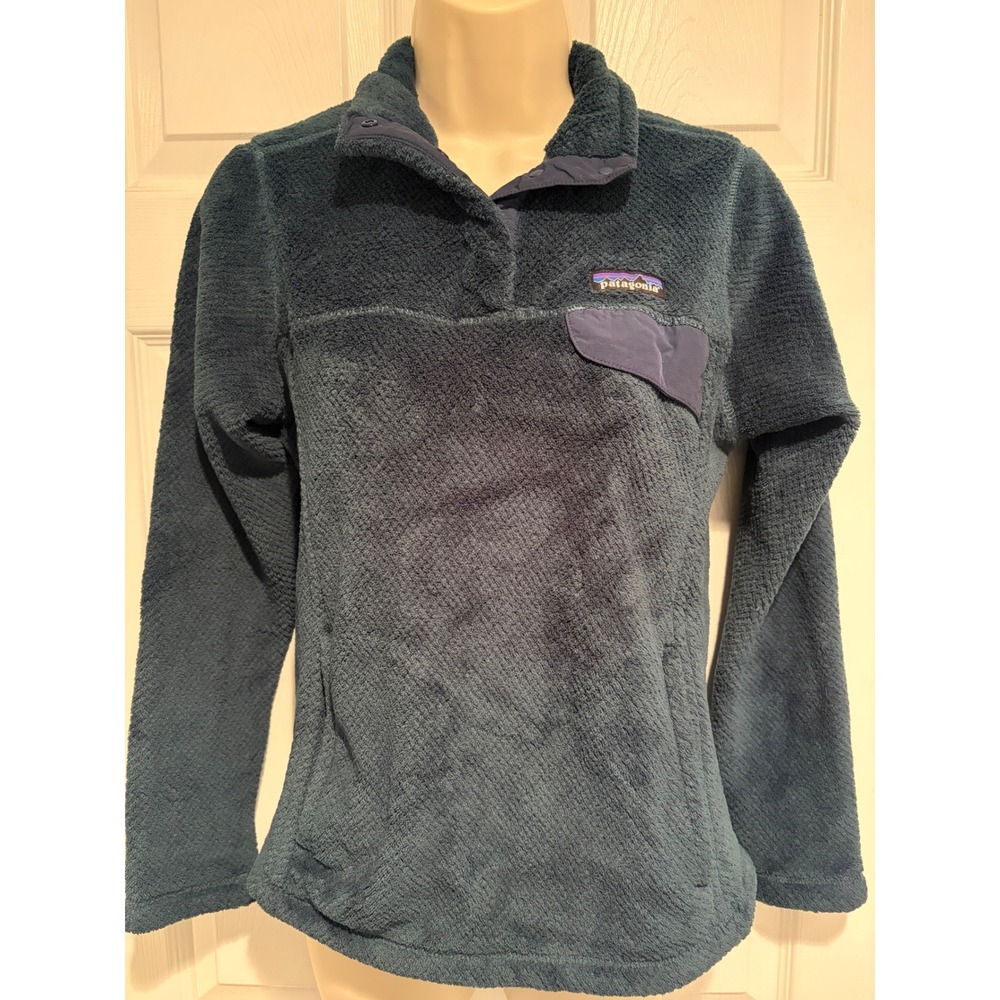 Patagonia Womens Re-Tool Snap-T Fleece Pullover Blue STY25443 Small Gorpcore